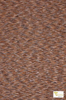 Metallic Brown Waves, Athletic Jacquard Knit Fabric - Boho Fabrics - Athletic Knit Fabric