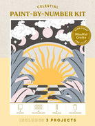 Mindful Crafts: Celestial Paint - by - Number Kit (Pre - Order) - Boho Fabrics - 