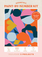 Mindful Crafts: Geometric Paint - by - Number Kit (Pre - Order) - Boho Fabrics - 