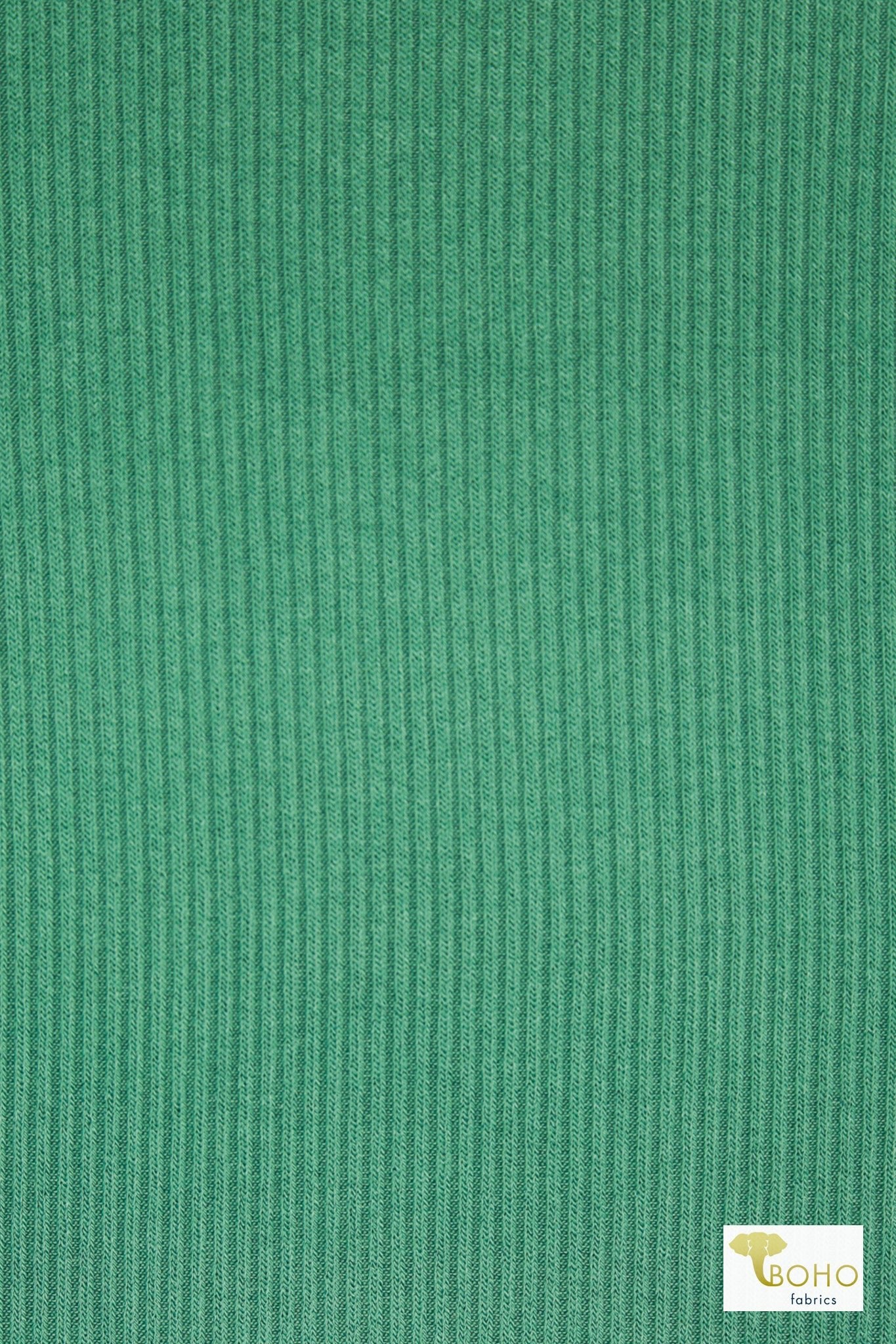 Mint Chip, Rib Knit Fabric - Boho Fabrics - Rib Solid, Knit Fabric