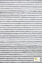 Narrow Gray Stripes, Rayon Spandex Knit Fabric - Boho Fabrics - Rayon Jersey Prints, Knit Fabric