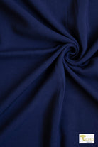 Navy Challis, Woven Fabric - Boho Fabrics - Challis, Woven