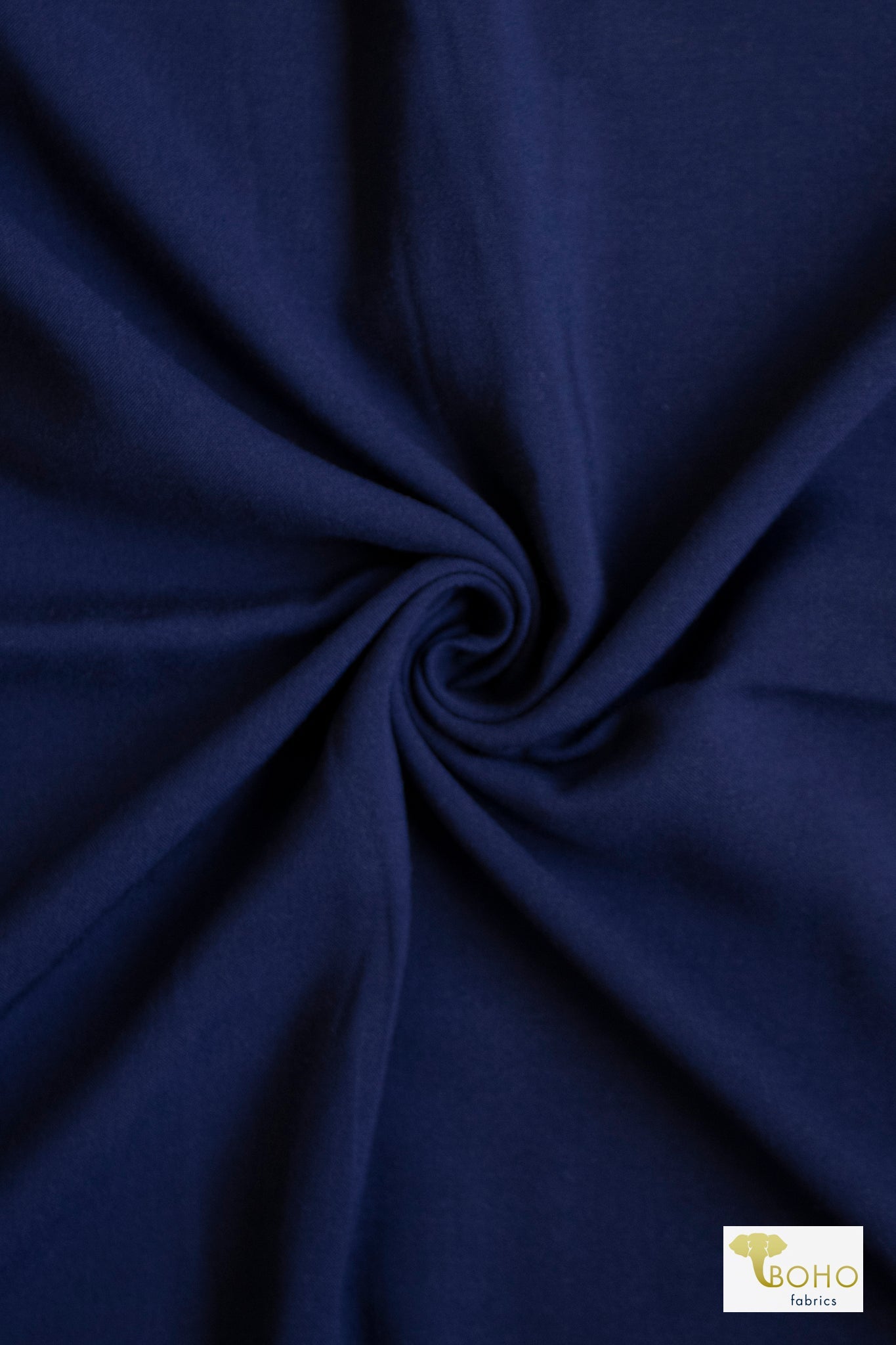 Navy Challis, Woven Fabric - Boho Fabrics - Challis, Woven