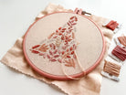 Pink Christmas Tree Embroidery Kit - Boho Fabrics - 