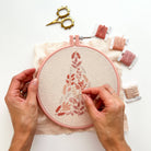 Pink Christmas Tree Embroidery Kit - Boho Fabrics - 