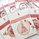 Pink Christmas Tree, Embroidery Kit (PRE - ORDER) - Boho Fabrics - 