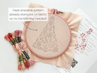 Pink Christmas Tree, Embroidery Kit (PRE - ORDER) - Boho Fabrics - 