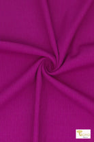 Raspberry, Athletic Rib Knit Fabric - Boho Fabrics - Athletic Knit Fabric