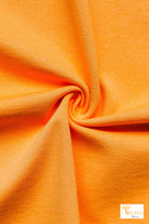 Tangerine, Ponte Solid Knit Fabric - Boho Fabrics - Ponte Solid, Knit Fabric