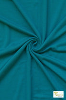 Teal, Solid Rayon Spandex Knit Fabric - Boho Fabrics - Rayon Jersey Solid, Knit Fabric