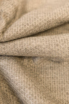 Thermal; Dark Oatmeal Solid, "Cashmere" Knit Fabric. (PRE - ORDER) - Boho Fabrics - Waffle Knits