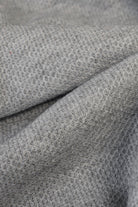 Thermal; Heather Gray Solid, "Cashmere" Knit Fabric. (PRE - ORDER) - Boho Fabrics - Waffle Knits