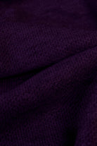 Thermal; Plum Purple, "Cashmere" Thermal Knit Fabric. (PRE - ORDER) - Boho Fabrics - Waffle Knits