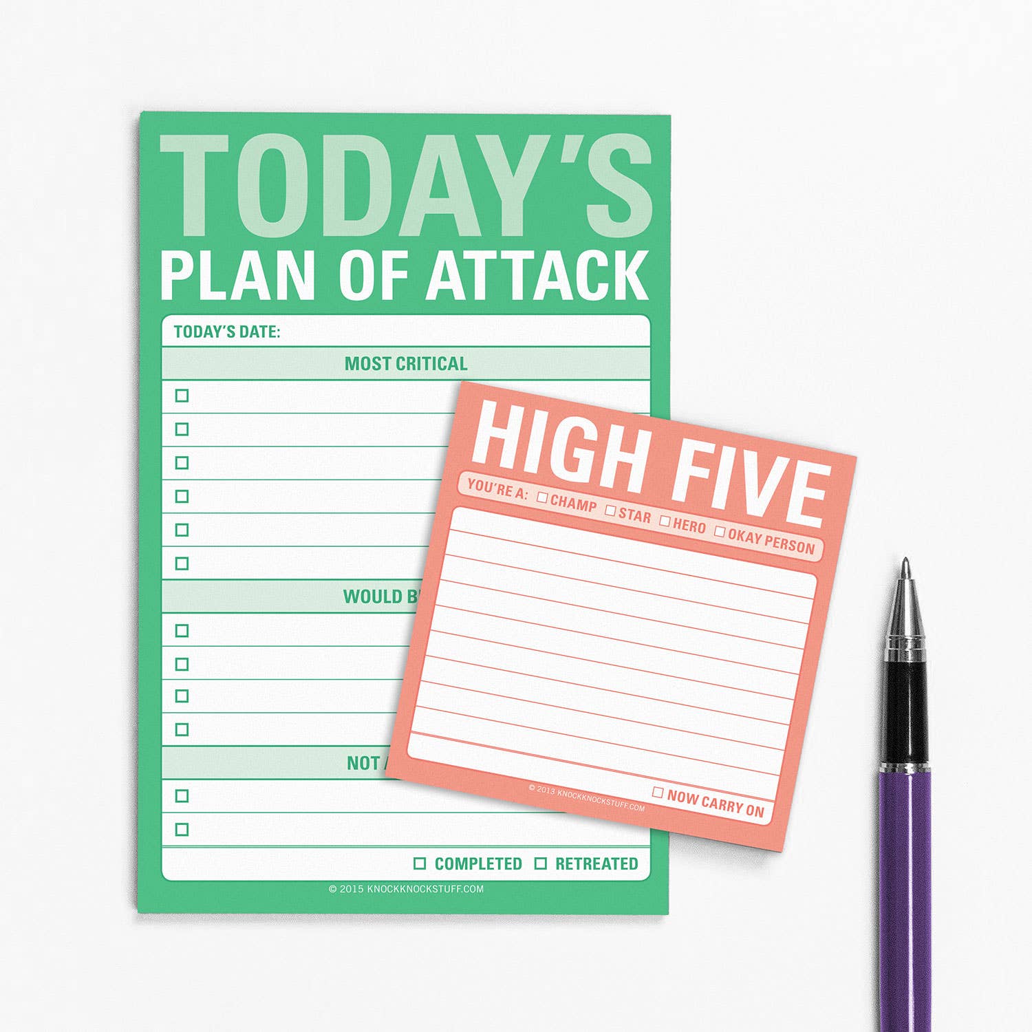 Today's Plan of Attack Great Big Sticky Notes (Pre - Order) - Boho Fabrics - Stationary