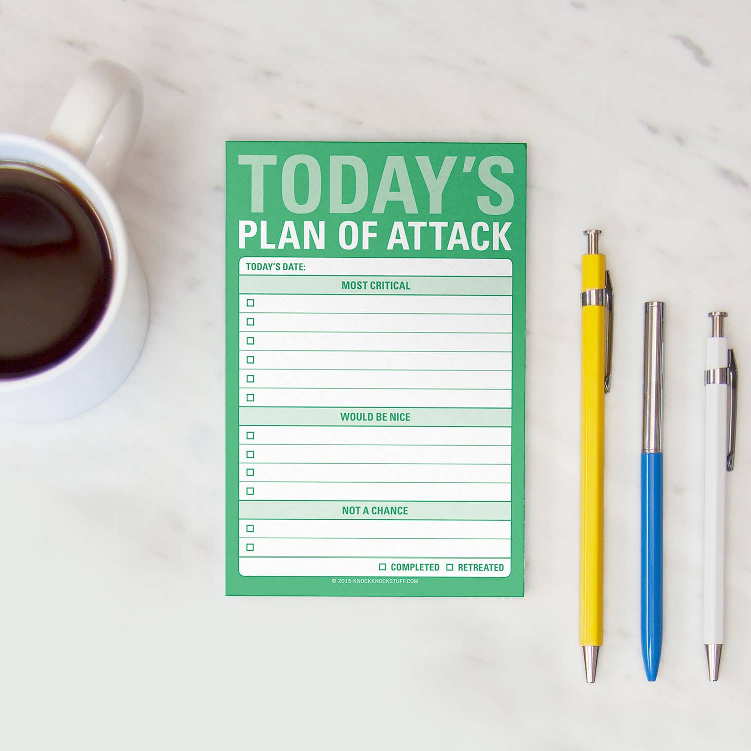 Today's Plan of Attack Great Big Sticky Notes (Pre - Order) - Boho Fabrics - Stationary