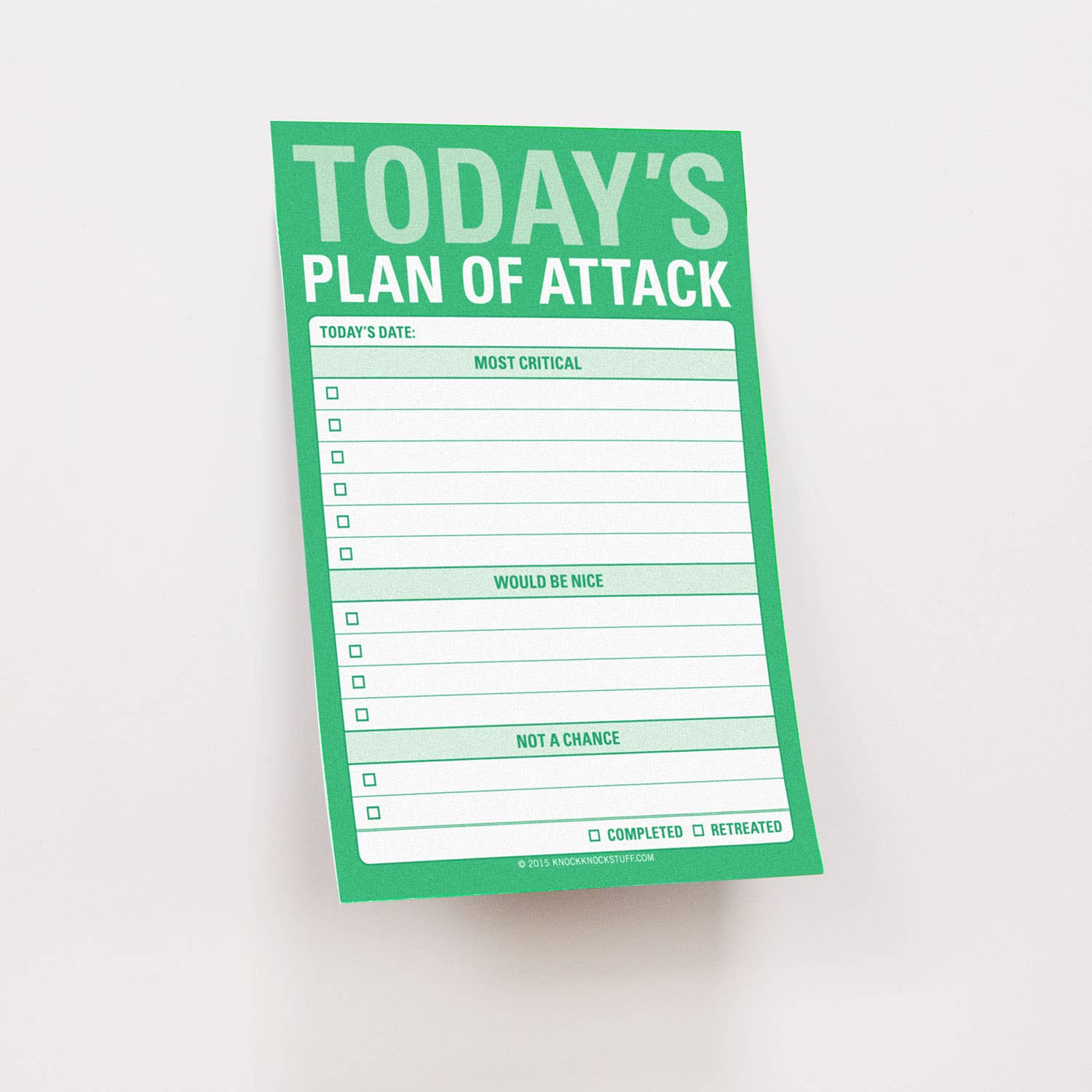 Today's Plan of Attack Great Big Sticky Notes (Pre - Order) - Boho Fabrics - Stationary