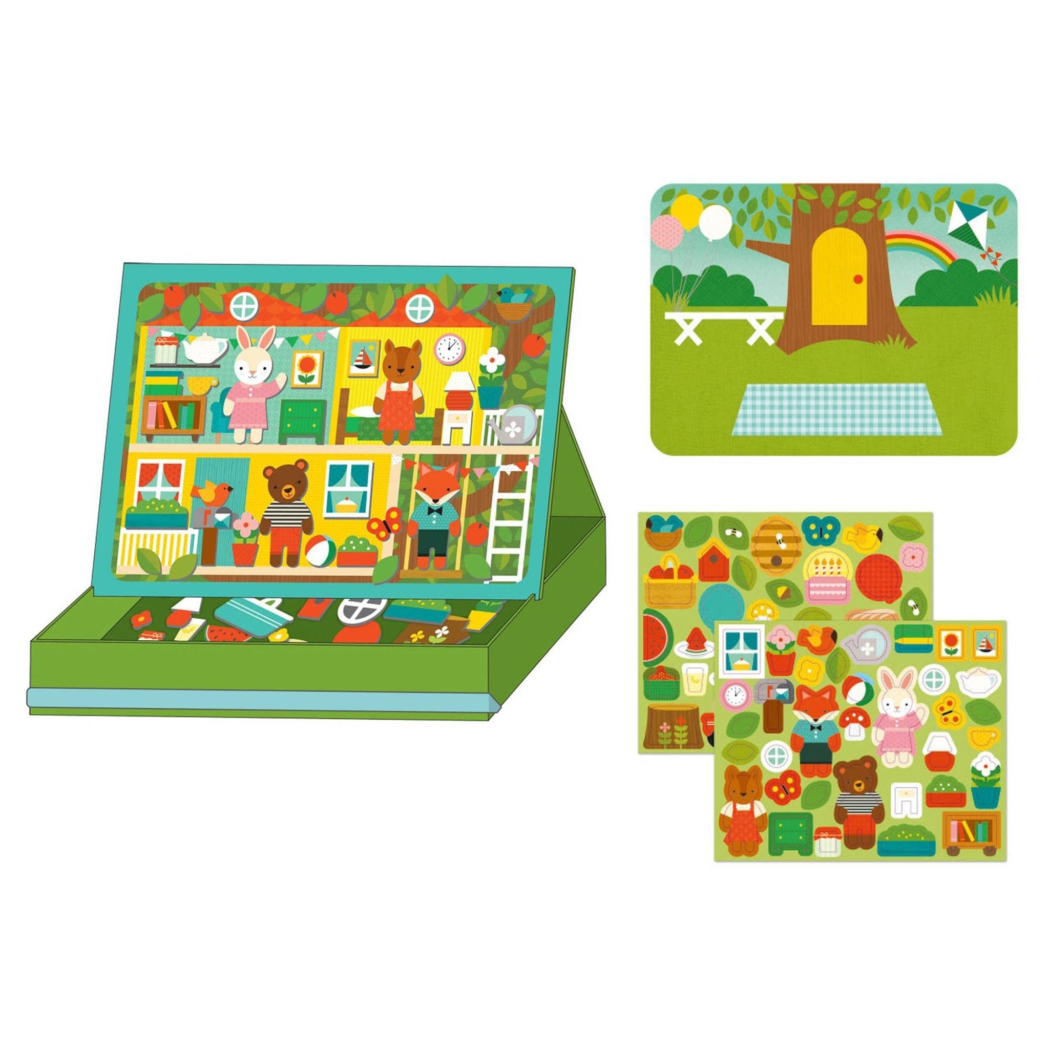 Treehouse Party Magnetic Play Scene (Pre - Order) - Boho Fabrics - 