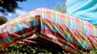 Vibrant Madras Plaid, Stretch Woven Fabric - Boho Fabrics - Stretch Woven