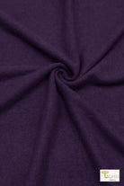 Violet Bloom, Solid Brushed Sweater Knit Fabric - Boho Fabrics - Sweater Solids, Knit Fabric