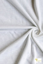 White, Jersey Knit Fabric - Boho Fabrics - Jersey Solid, Knit Fabric