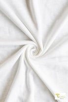 White, Jersey Knit Fabric - Boho Fabrics - Jersey Solid, Knit Fabric